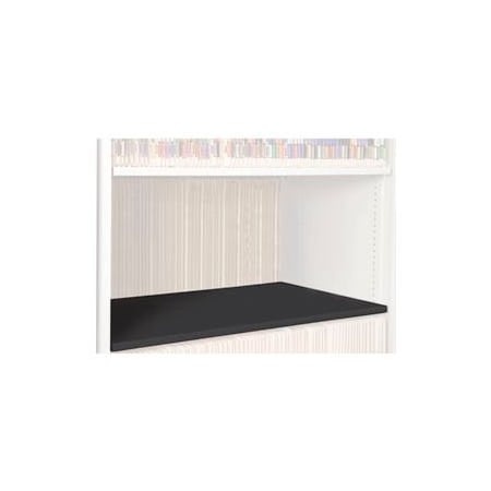 Rotary File Cabinet Components, Legal Depth Flat Shelf, Black